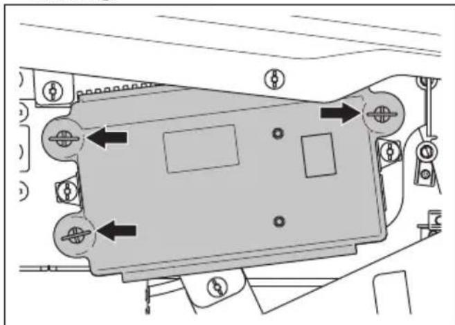 HUSQVARNA Rider P 524XR EFI - De afdekking van de bedieningskast verwijderen - 1