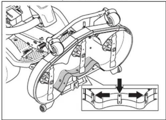 HUSQVARNA Rider P 524XR EFI - Odstranitev in namestitev vložka za mulčenje (R137, R137X) - 1