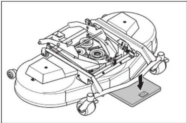HUSQVARNA Rider P 524XR EFI - So prüfen und ändern Sie den Bodendruck des Mähdecks - 1