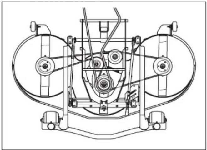 HUSQVARNA Rider P 524XR EFI - De riem op het maaidek vervangen (C112, C112X, C122, C122X) - 14
