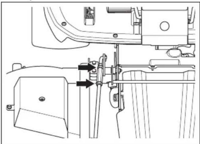 HUSQVARNA Rider P 524XR EFI - Pour régler le parallélisme du carter de coupe (C112, C122, R137) - 2
