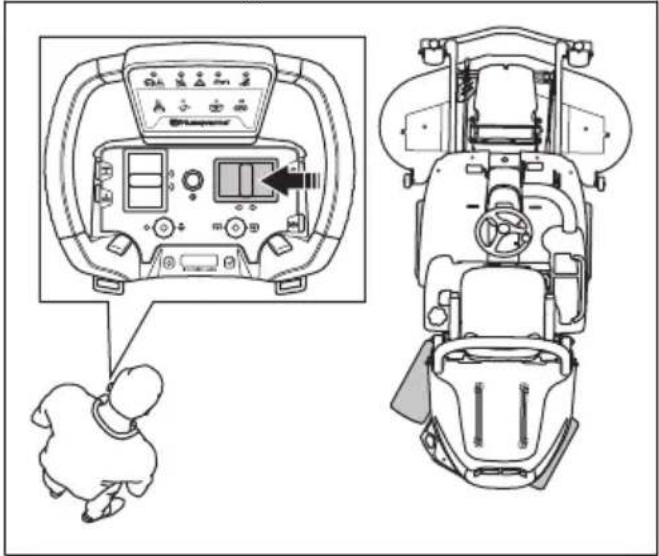 HUSQVARNA Rider P 524XR EFI - Het product gebruiken in de afstandsbedieningsmodus - 12