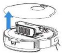 ECOVACS Deebot N20e Plus - Wartung des Staubbehälters Wartung der Hauptbürste und der Seitenbürsten - 1
