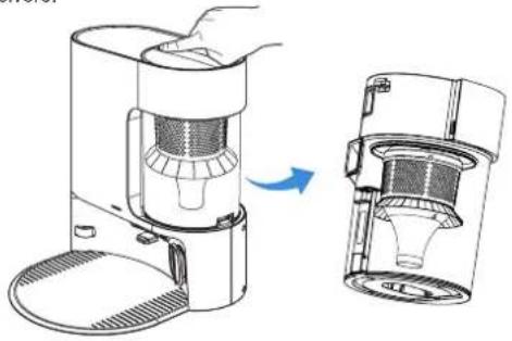 ECOVACS Deebot N20e Plus - Vaschetta raccogli polvere e relativo filtro - 1