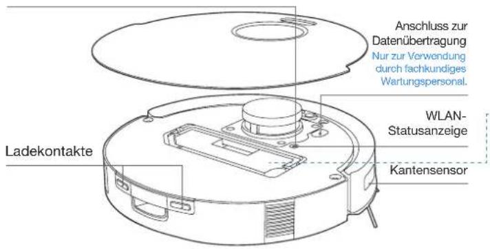 ECOVACS Deebot N20e Plus - RESET-Taste - 1