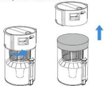 ECOVACS Deebot N20e Plus - Vaschetta raccogli polvere e relativo filtro - 3