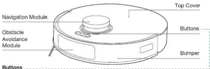 ECOVACS Deebot N20e Plus - Water Tank and Mopping Pad Module (DKX56) - 4