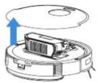 ECOVACS Deebot N20e Plus - Manutenzione della vaschetta raccogli polvere - 1