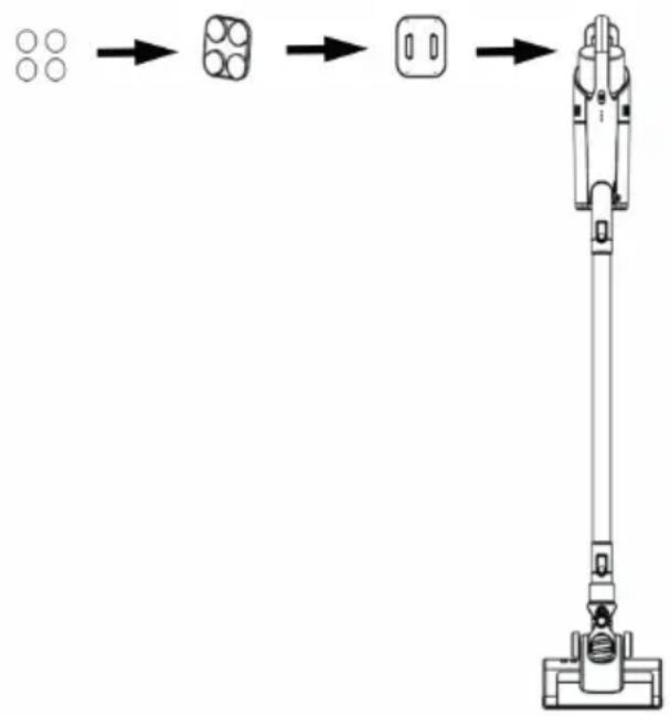 DIRT DEVIL DD9002 - HET FILTERSYSTEEM REINIGEN - 8