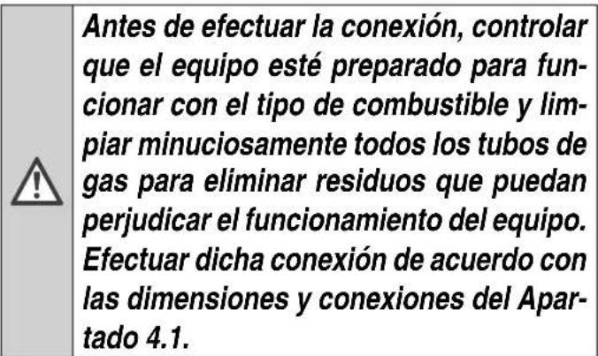 COINTRA CETI 15-N - Conexión del gas - 1