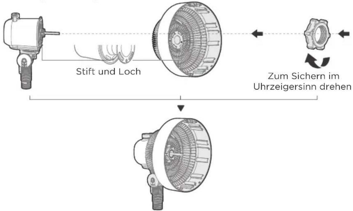 MIDEA MFS18200APK - Hintere Abdeckung und Motor verbinden - 2