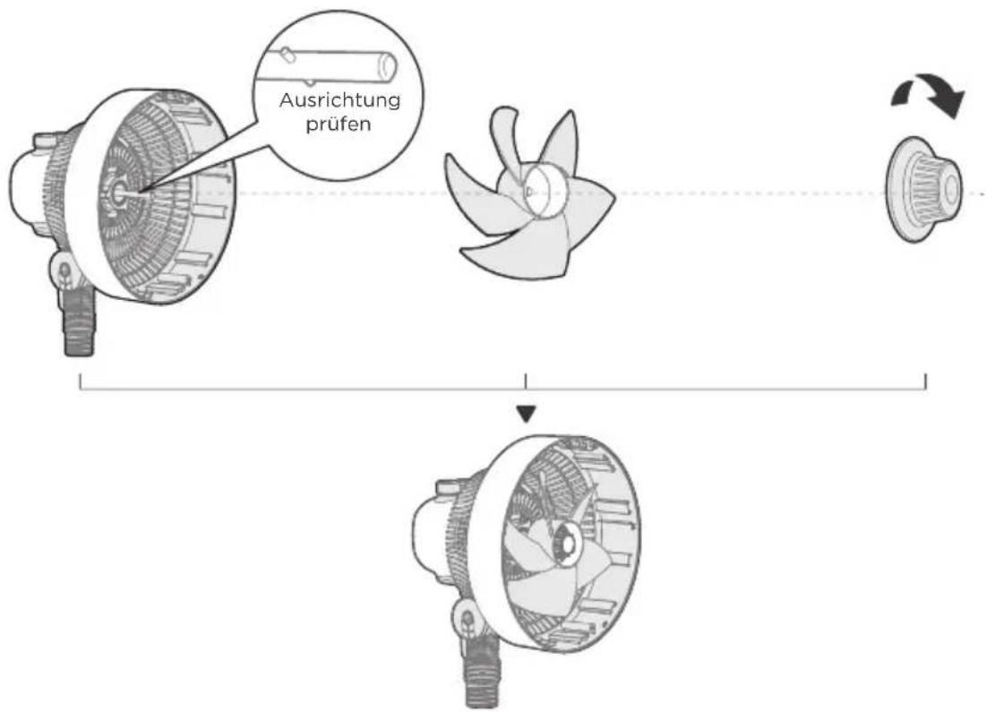 MIDEA MFS18200APK - Rotorblätter befestigen - 1