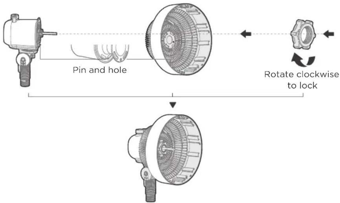 MIDEA MFS18200APK - Rear Grille and Motor Connection - 2