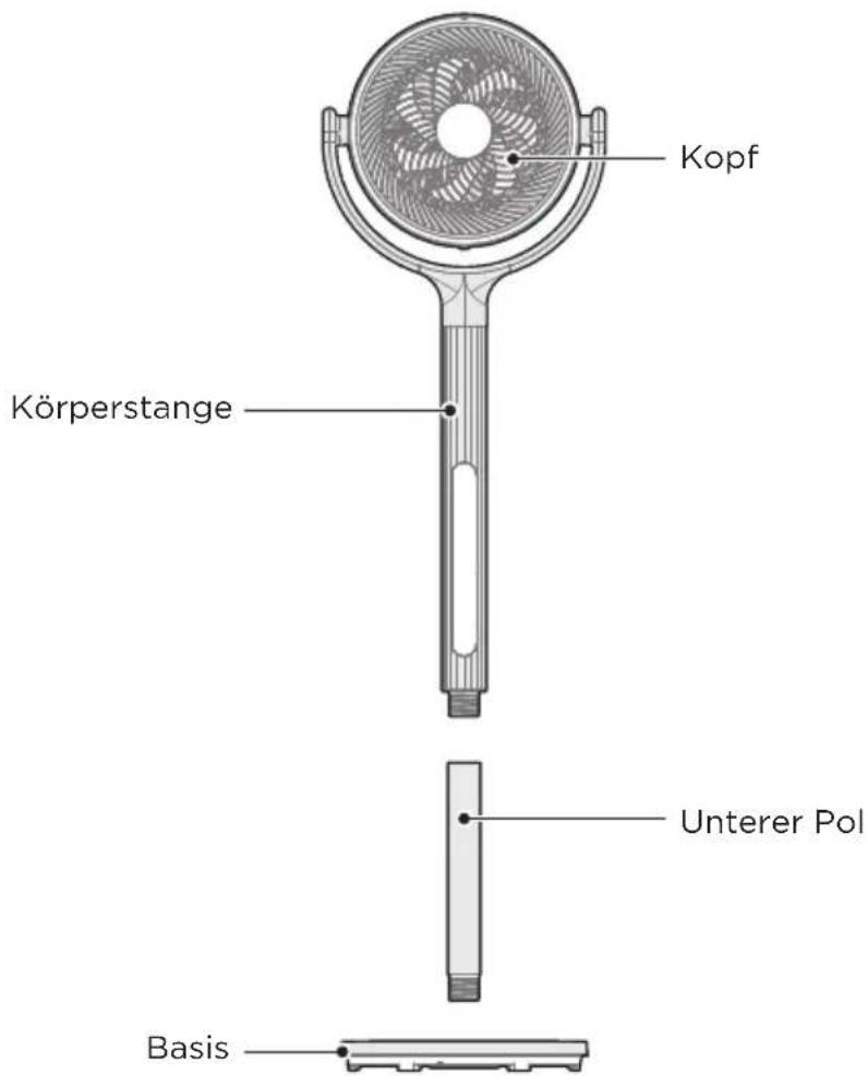 MIDEA MCF25GRB - Teilebezeichnung - 1