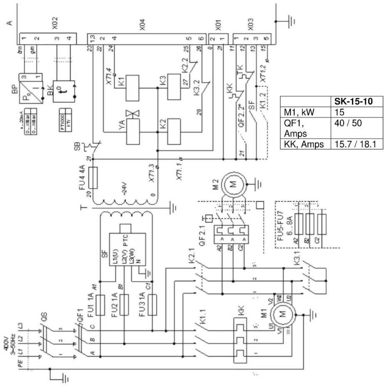 Prebena SK 15-10 - E.3 - Schematischer Schaltplan – Modell: SK-15-10 - 1