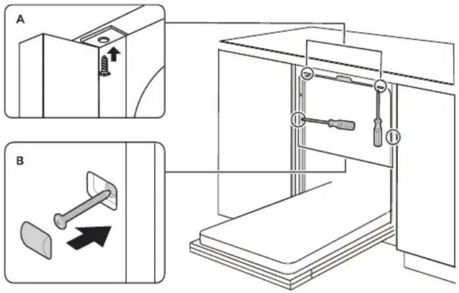 MIDEA SV 5.14K10C - Étape 4. Étapes de l'installation du lave-vaisselle - 1