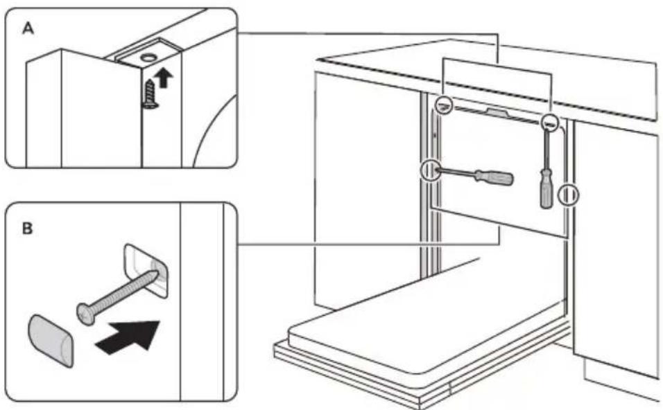 MIDEA SV 5.14K10C - Schritt 4. Schritte zur Installation des Geschirrspülers - 1