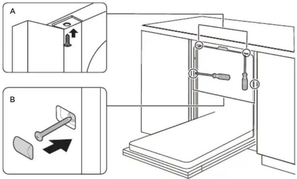 MIDEA SV 5.14K10C - Step 4. Dishwasher installation steps - 1