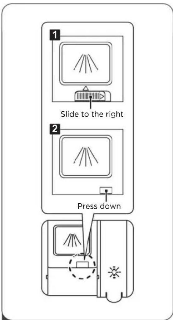 MIDEA SF 3.60NW PRO - Adjusting the rinse aid container - 1