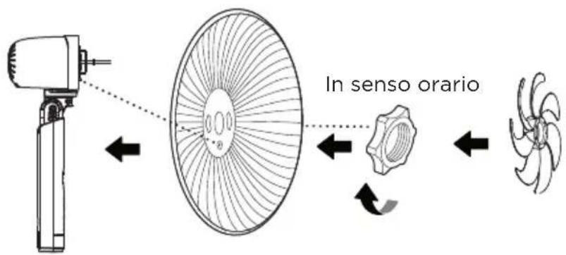 MIDEA MFS400R0APW - Installazione della Pala - 1