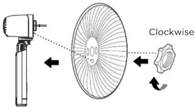 MIDEA MFS400R0APW - Installation of Plastic Nut - 1