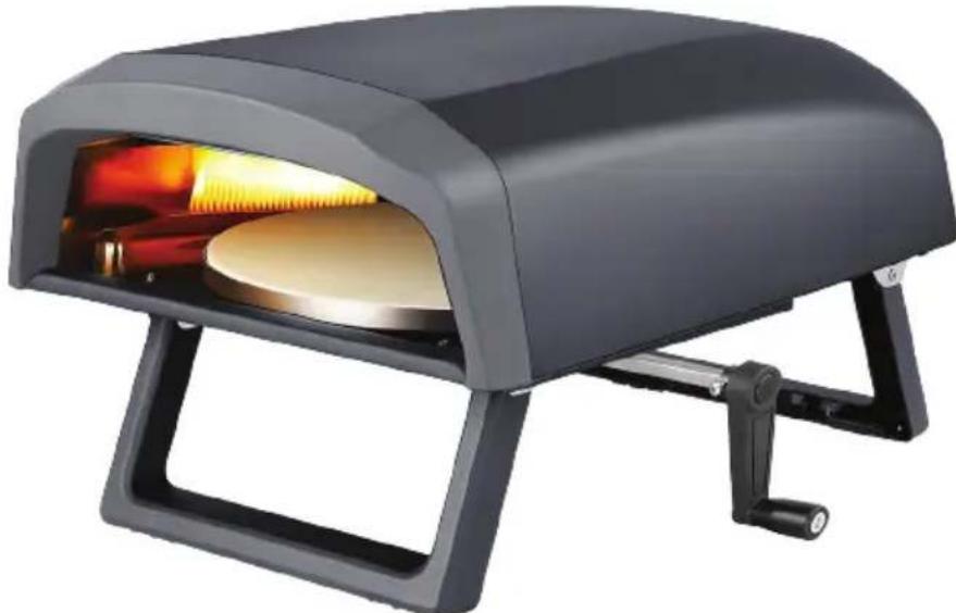 Nutrichef NCPIZRT44 - Degrees Rotating Pizza Oven - 1