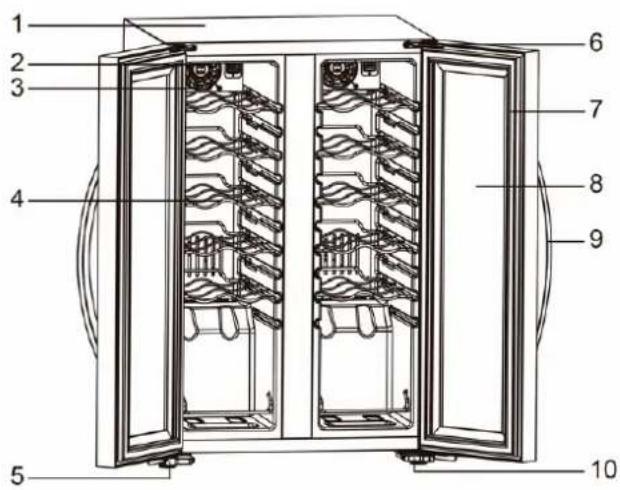 Nutrichef PKCWC12 - PARTS DIAGRAM - 1