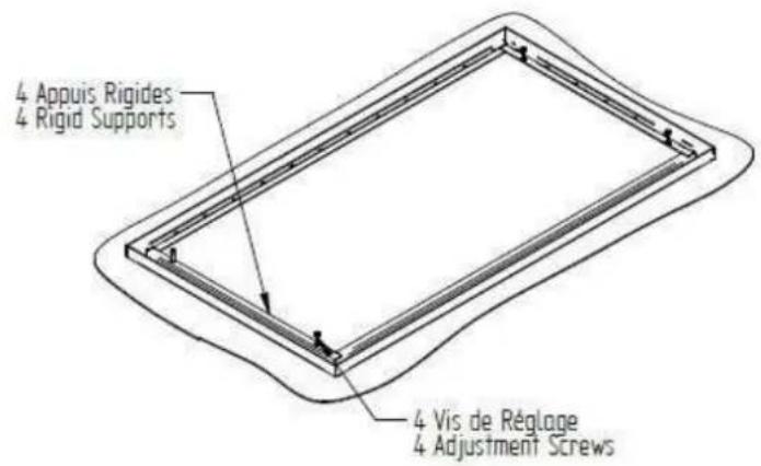 Adventys KTI2 - Mechanical installation for 325 x 600 vitroceramic : - 2