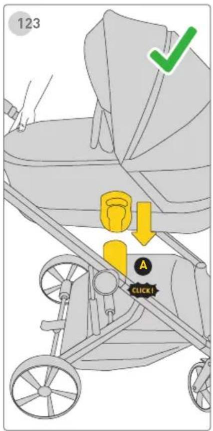 Avionaut Sirius - Carry Cot Attachment on Stroller Frame Carry Cot Removal - 1