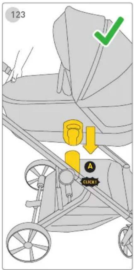 Avionaut Sirius - Carry Cot Attachment on Stroller Frame Carry Cot Removal - 1