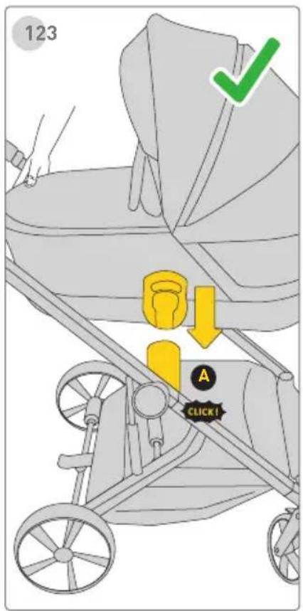 Avionaut Sirius - Carry Cot Attachment on Stroller Frame Carry Cot Removal - 1