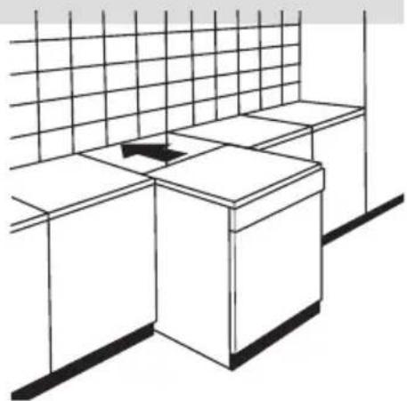 MIDEA MDWEF1034DW-WE - Type 1 : Montage entre des armoires existantes - 1