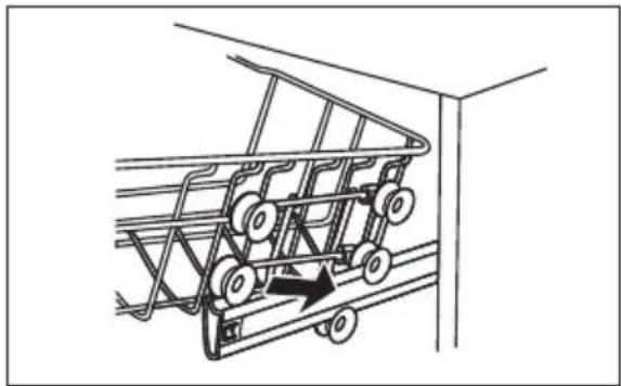 MIDEA MDWEF1034DW-WE - Adjusting the upper basket - 3