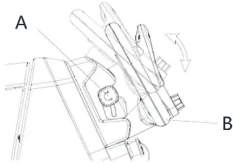 NILFISK SC550 CYL - Operating handle Angle adjustment - 1