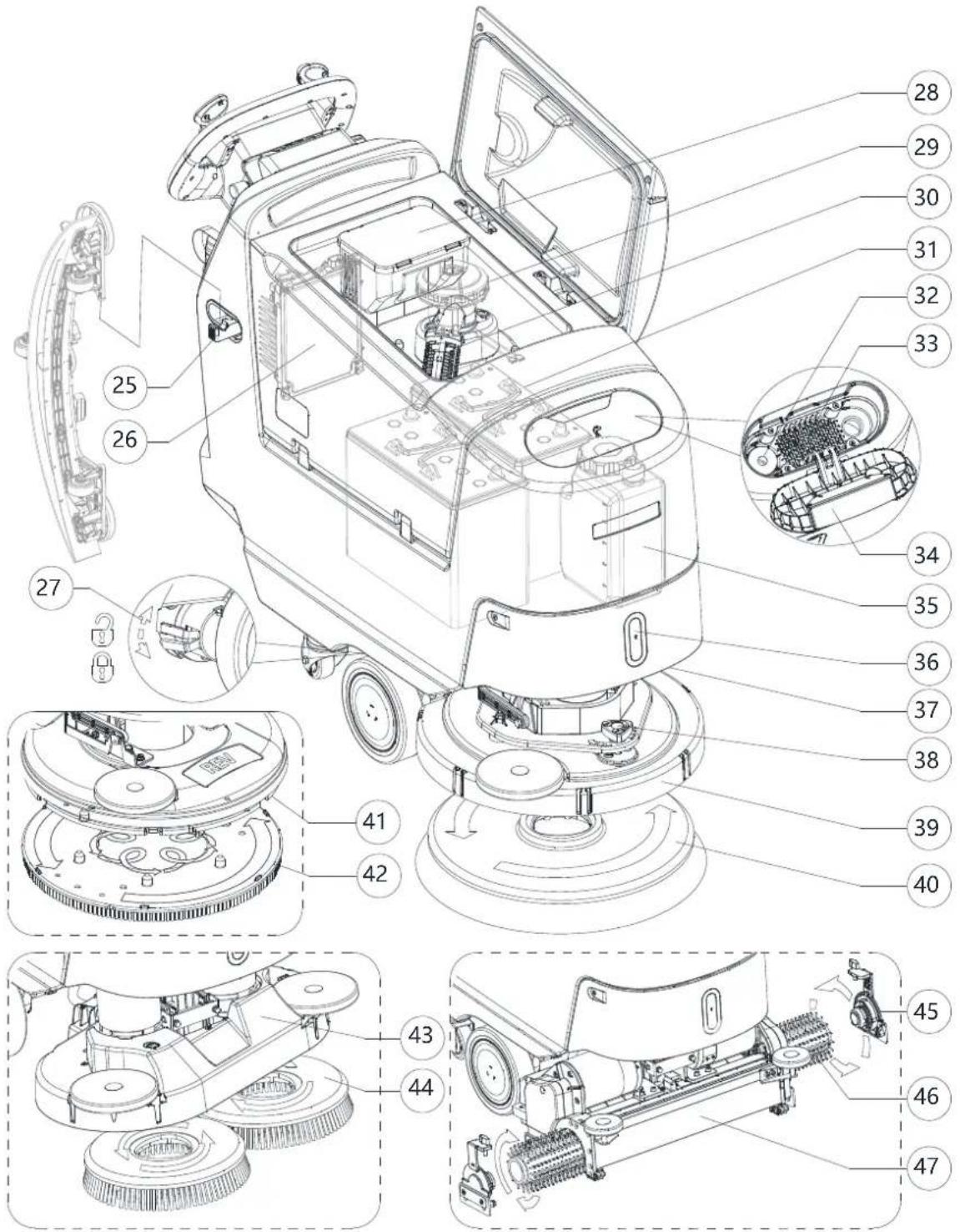 NILFISK SC550 CYL - DESCRIPTION DE LA MACHINE STRUCTURE DE LA MACHINE - 2