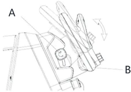 NILFISK SC550 CYL - Valdymo rankenos kampo reguliavimas - 1