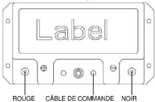 Label ROUGE CÂBLE DE COMMANDE NOIR
