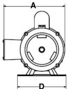 Canarm ALX150-UD050EC - FAN MOTOR DIMENSIONAL GUIDELINES - 2