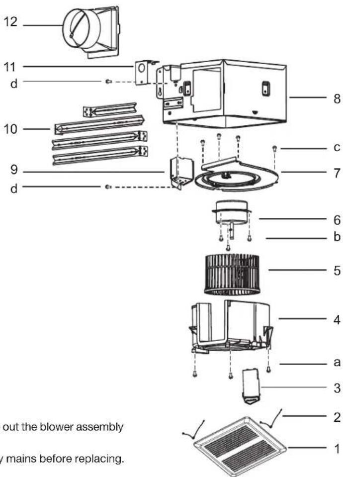 Canarm CNPD100-3 - GRILLE INSTALLATION - 2