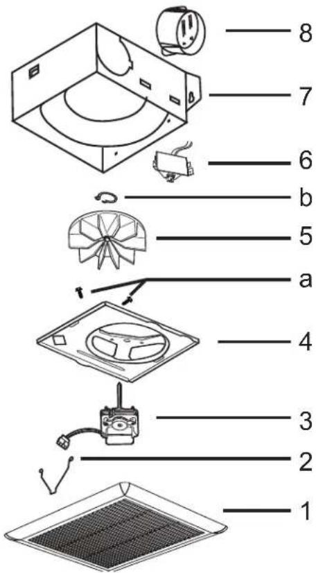 Canarm C50 - SERVICE PARTS - 1