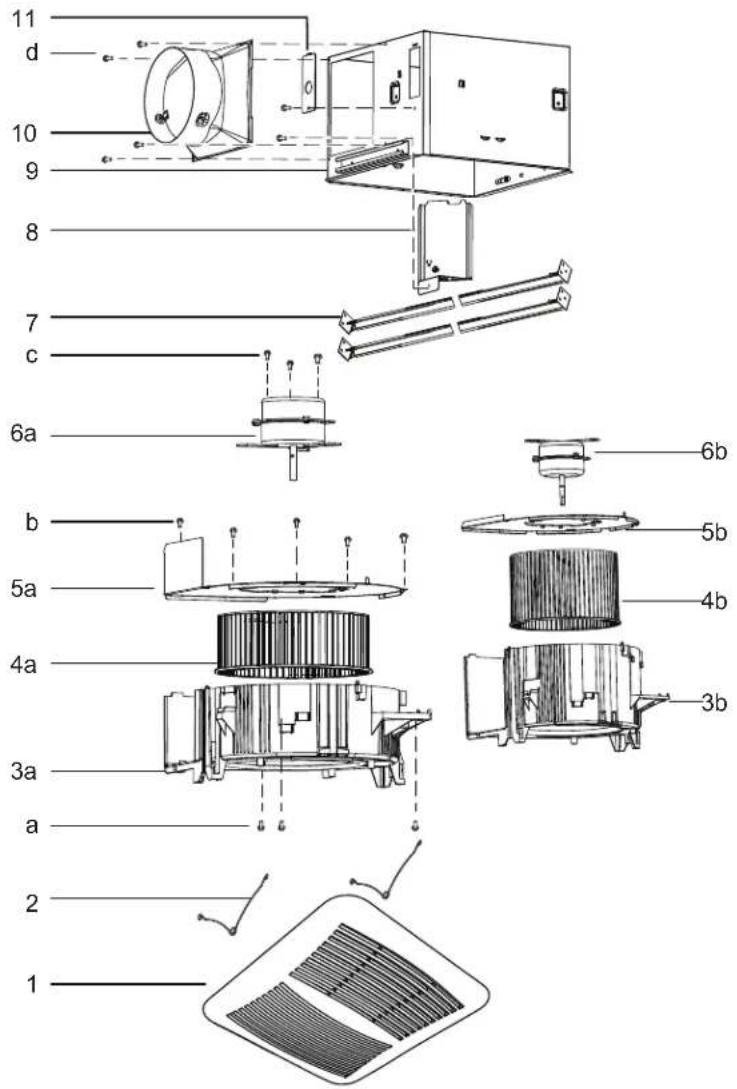 Canarm CEP110 - SERVICE PARTS - 1