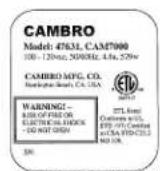 Cambro UPCHT16002 - 1