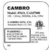 Cambro UPCHT16002 - IV.нчсрукшnoэкн�аци - 3