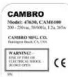 Cambro UPCHT16002 - Mode d'emploi - 2