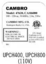 Cambro UPCHT16002 - Instruetiones de Operación - 1