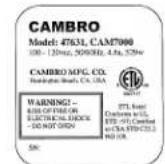 Cambro UPCHT16002 - Istruzioni per l'uso - 3
