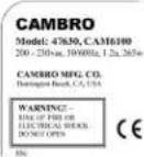 Cambro UPCHT16002 - Instruktja obslugi - 2