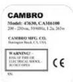 Cambro UPCHT16002 - Operating Instructions - 2
