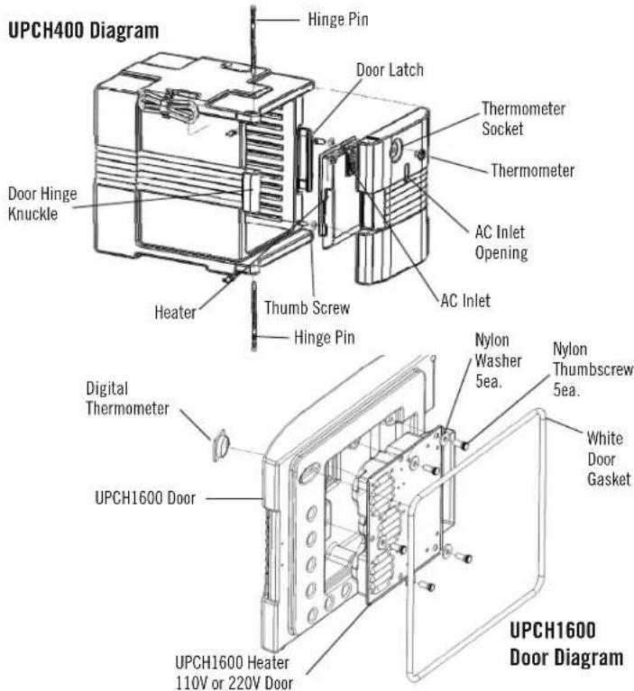 Cambro UPCHT16002 - Assembly and Exploded Product Views - 1