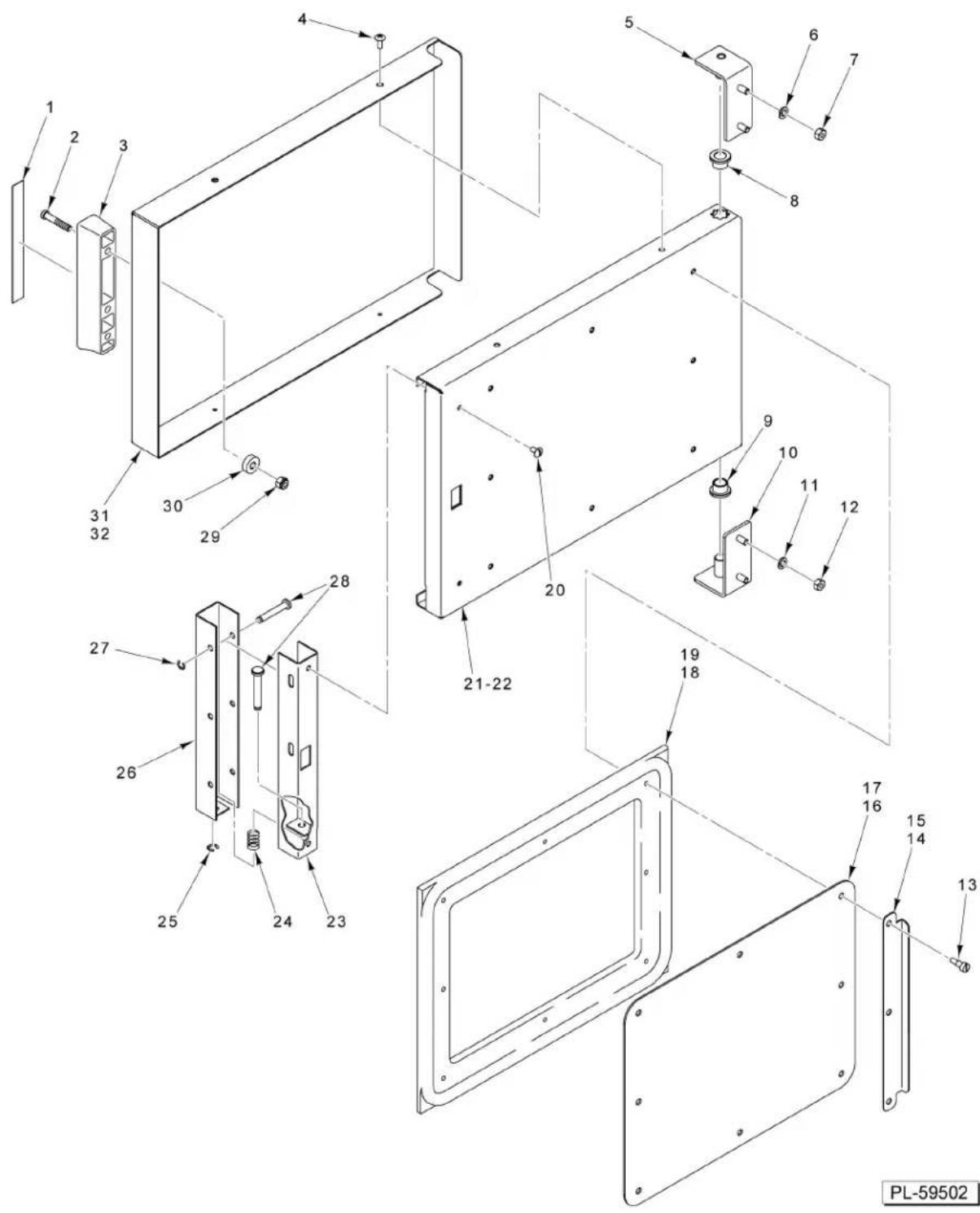 Vulcan C24EO3AF - ILLUS. PART NO. NAME OF PART AMT. PL-61469 - 1